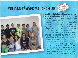 LE CLUB MALAGASY EST DANS LE JOURNAL – Article paru dans le Journal de la Vendée – Novembre 2014