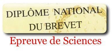 DNB – Epreuve de Sciences