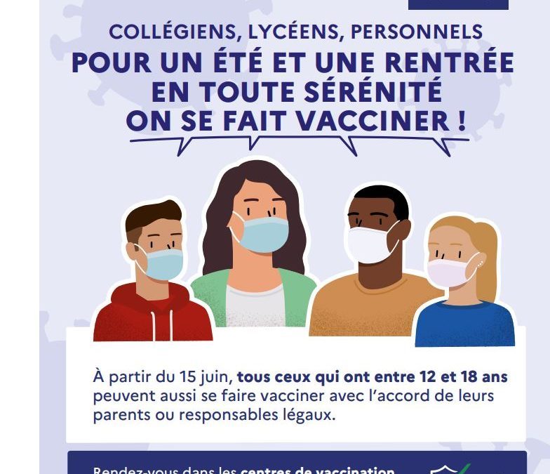 Vaccination pour les 12-18 ans