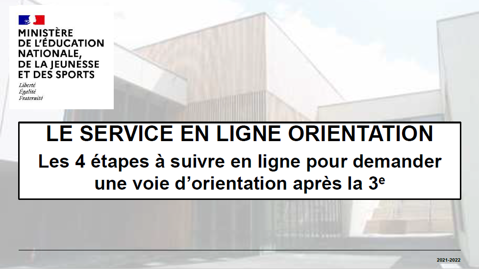 Soirée des proviseurs mardi  1er mars à partir de 17h30